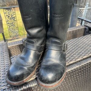 Amazing true vintage Harley-Davidson Black Leather motorcycle Boots